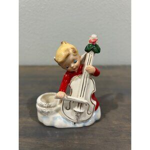 1960 Holt Howard Angle Playing Cello Candle Holder READ